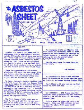 The Asbestos Sheet Oct. 1965