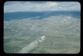 Woods Division - Patch Logging - Aerial view of CP 65 and Barney Creek Valley