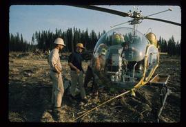 Woods Division - Fire - Landed helicopter and fire ignition crew
