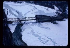 Woods Division -Fraser River Bridge Project - Aerial of completed bridge