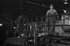 Workplace Album - Men on Ruston Engine in Power House