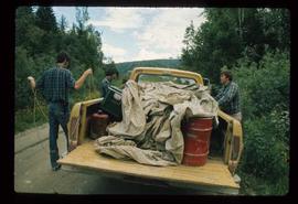 Woods Division - Timbercruising - Packing vehicle for field trip