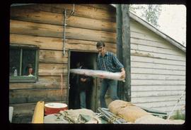 Woods Division - Timbercruising - Dennis Gall packing supplies in vehicle for field trip