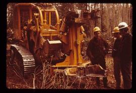 Woods Division - Mechanical Falling - Men standing around shear