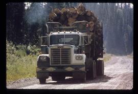 Woods Division - Hauling - Fully loaded logging truck