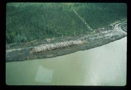 Woods Division - Logs/Log Decks - Upper Fraser deck from air