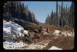 Woods Division - Bulldozers - Road construction in winter, CP104