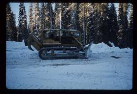 Woods Division - Bulldozers - Road construction in winter