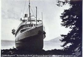 "Prince Rupert" "On the Rock Dock" near Prince Rupert, B.C. Wrecked 23 March ...