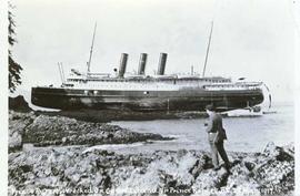 "Prince Rupert" Wrecked on Genn Island near Prince Rupert, B.C. 23 March 1917