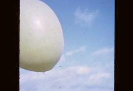 A weather balloon at cloud level