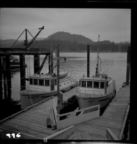 B.C. Forest Service boats at Pender Harbour