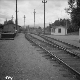 B.C. Electric Railway depot at Huntingdon and Sumas