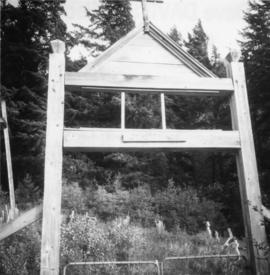 Entrance gate to a First Nations graveyard