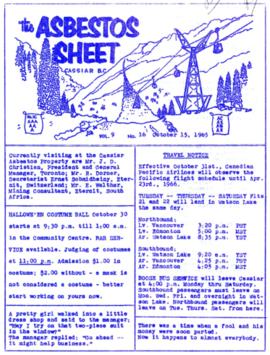 The Asbestos Sheet Oct. 1965