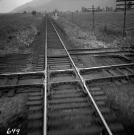 C.N. tracks crossed by C.P. tracks