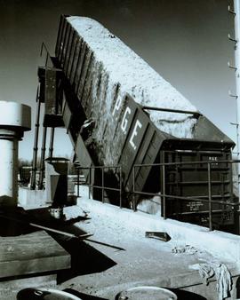 Northwood Pulp & Timber - Chip dump and chip piles