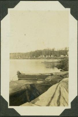 Cabins and canoes on MacLeod Lake