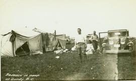 Bedeaux in camp at Gundy, B.C