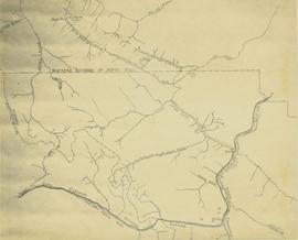 Map showing Jasper Park, Fraser River and Prentiss Gray's 1926 adventure