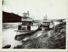 Two of the BC Express steamers at Fort George, BC, No. 200