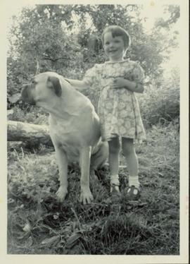 Family photographs from England: Marchelle & Jackie (dog)