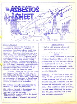 The Asbestos Sheet July 1959