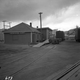 C.N.R. freight depot at Penticton
