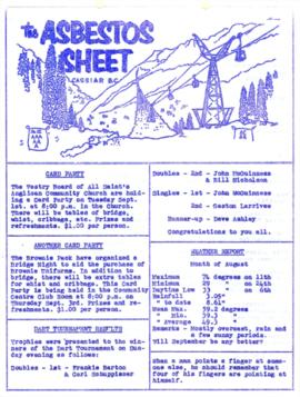 The Asbestos Sheet Aug. 1964