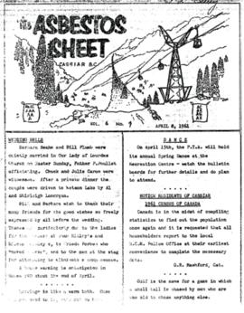 The Asbestos Sheet Apr. 1961