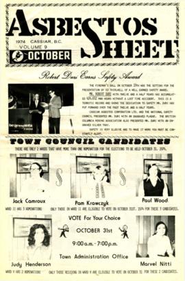 The Asbestos Sheet Oct. 1974