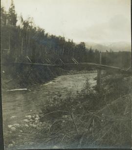 Second(?) Hagwilget Bridge spanning the Bulkley River Canyon between Old and New Hazelton