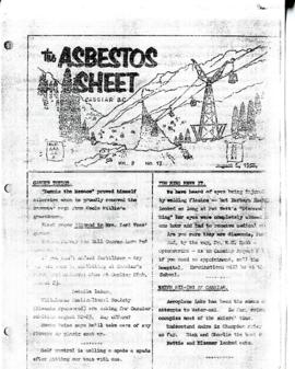 The Asbestos Sheet 6 Aug. 1958