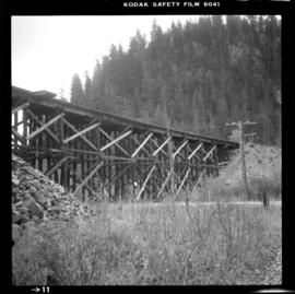 Trestle bridge on old Kettle Valley Railway
