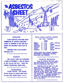 The Asbestos Sheet Nov. 1963