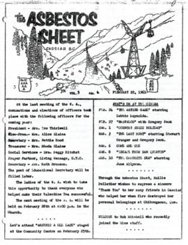 The Asbestos Sheet Feb. 1961