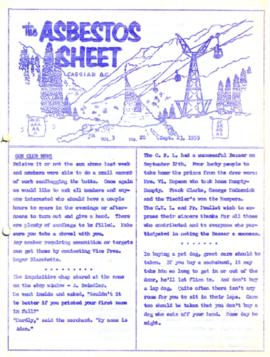 The Asbestos Sheet Sept. 1959