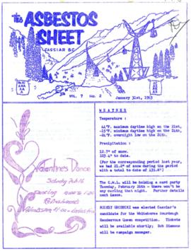 The Asbestos Sheet Jan. 1963
