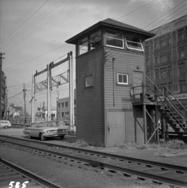 Tower controlling C.P.R. grade crossing in Vancouver