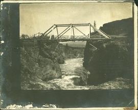 Bridge Crossing River Canyon