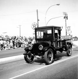 Early type of truck found during a May Day Parade in Nanaimo