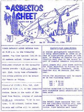 The Asbestos Sheet Oct. 1964