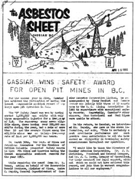 The Asbestos Sheet Apr. 1966
