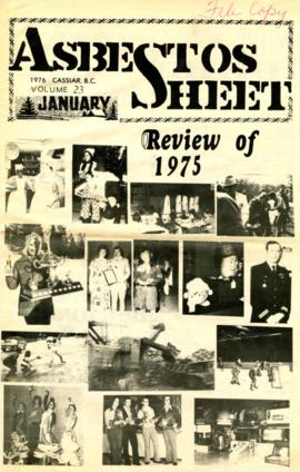The Asbestos Sheet Jan. 1976