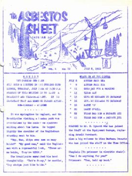 The Asbestos Sheet July 1960