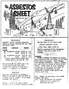The Asbestos Sheet Apr. 1961