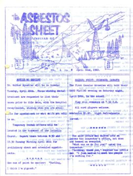 The Asbestos Sheet Apr. 1960