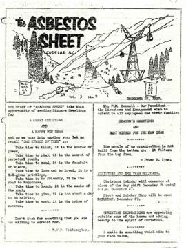 The Asbestos Sheet 22 Dec. 1958
