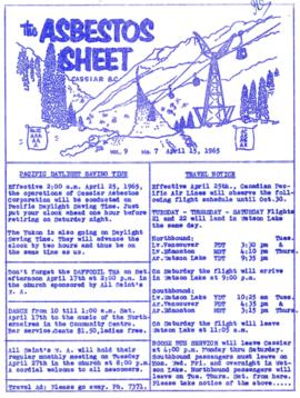 The Asbestos Sheet Apr. 1965