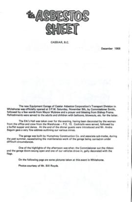 The Asbestos Sheet Dec. 1968